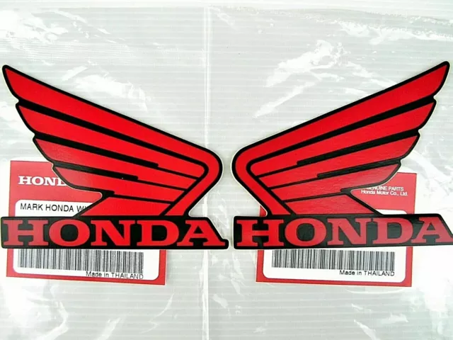 ORIGINAL Honda-CBR Wing Flügel-8,5cm-ROT/SCHWARZ-Tank-Aufkleber-Sticker-85mm