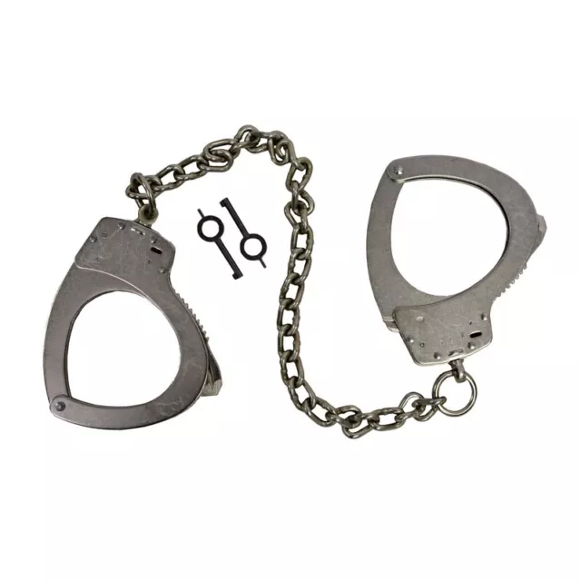 Smith & Wesson 350121 Model 1900 Chain-Linked Leg Irons, Satin Nickel