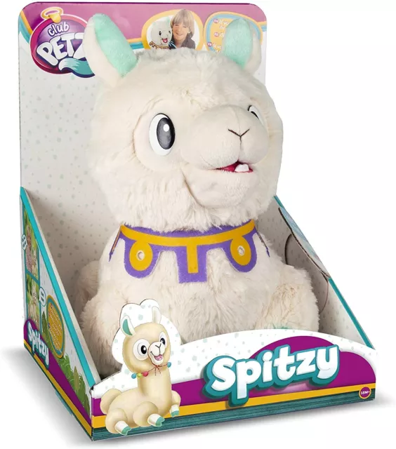 New & Boxed: Club Petz Spitzy the Llama Funny Chewing Laughing Spitting Burping!