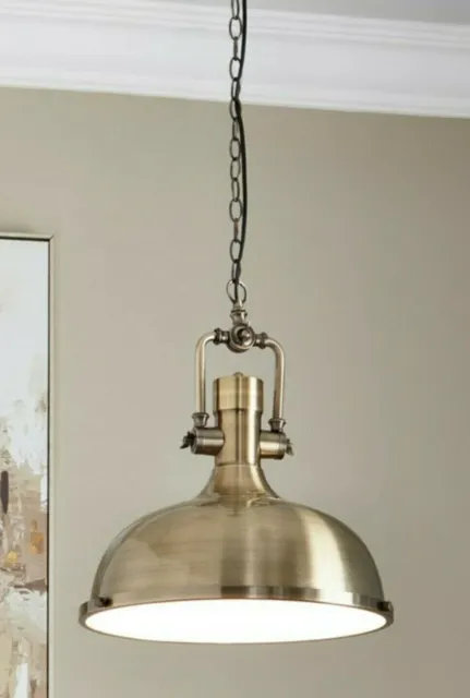 NEXT Frome Ceiling Pendant in Brushed Brass Finish - New In Box RRP £180