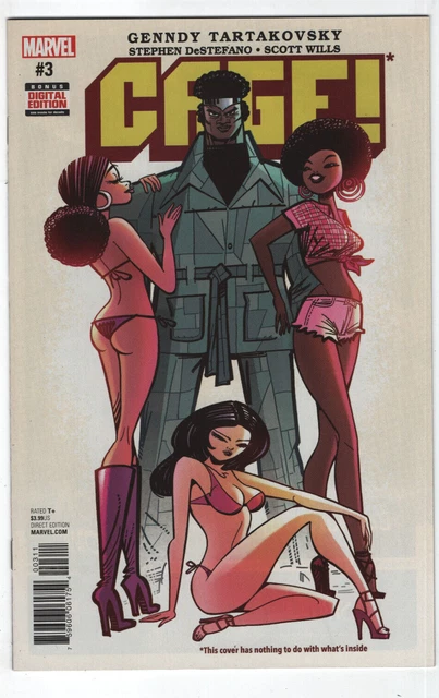 Cage! #3 Tartakovsky Cover 2017 Marvel Comics Luke Powerman GGA Good Girl Art