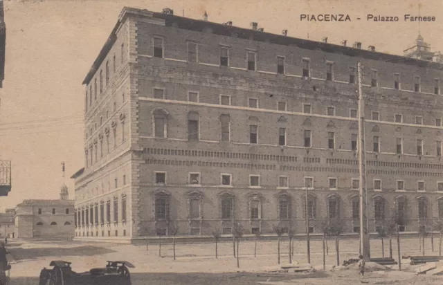 Cartolina *5 Piacenza Emilia Romagna Palazzo Farnese Storia Viaggiata 1913