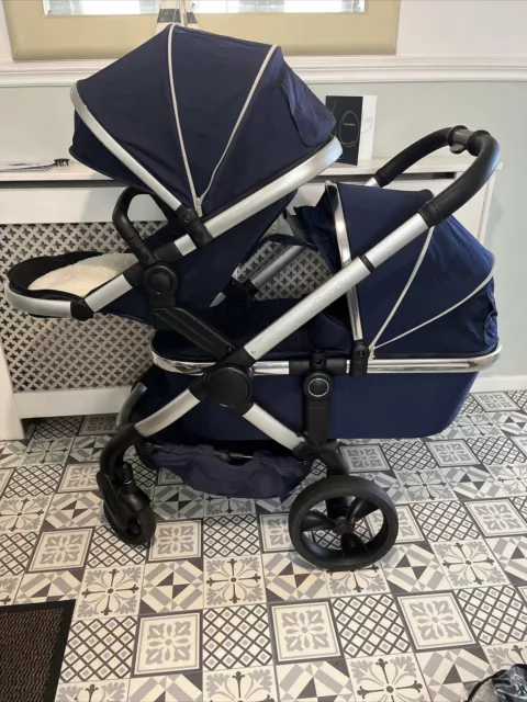 Icandy Peach 5 Indigo Double Pram