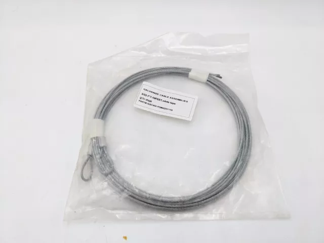 Par de conjunto de cables galvanizados 3/32" 10 ft 7x7 garaje torsión