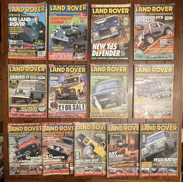 Range Rover Magazines LAND ROVER OWNER International LROI Off Road Magazines Job Lot Bundle x ...