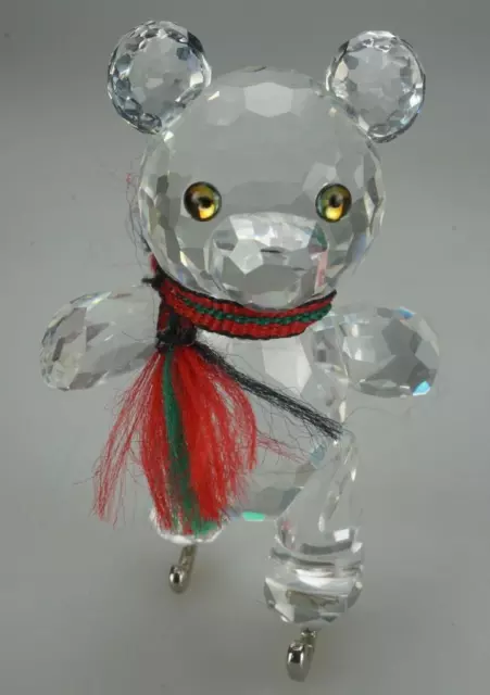 Swarovski Lead Crystal Figurine Kris Bear on Skates ID 7637 000 002 New in Box