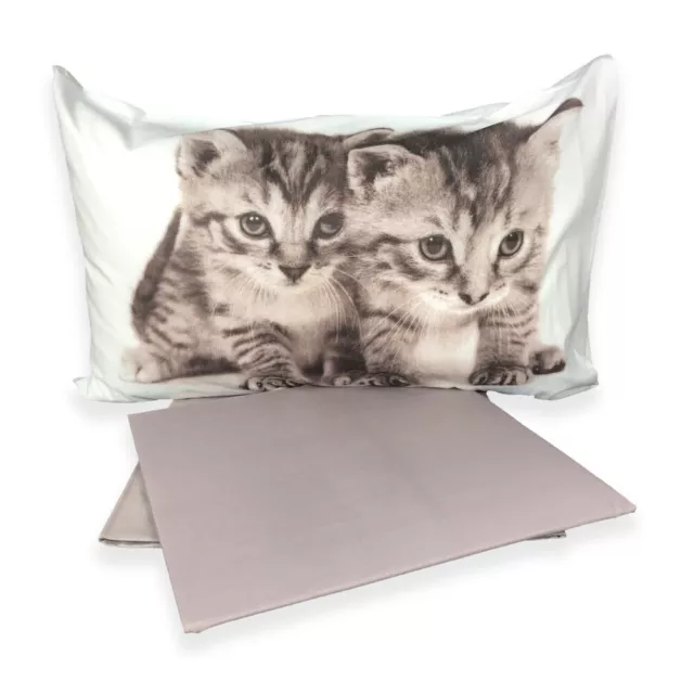 Plein Drap De Lit De Feuilles De Nature Chat Chats Kr018