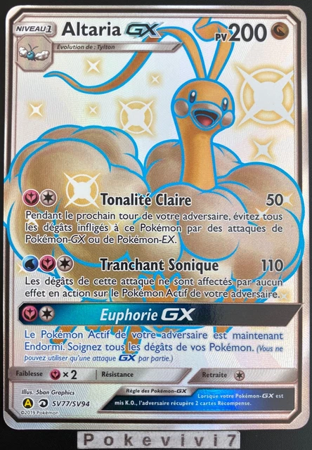 Carte Pokemon MEWTWO SV59/SV94 GX Secrète SHINY Soleil et Lune SL11.5 FR  NEUF