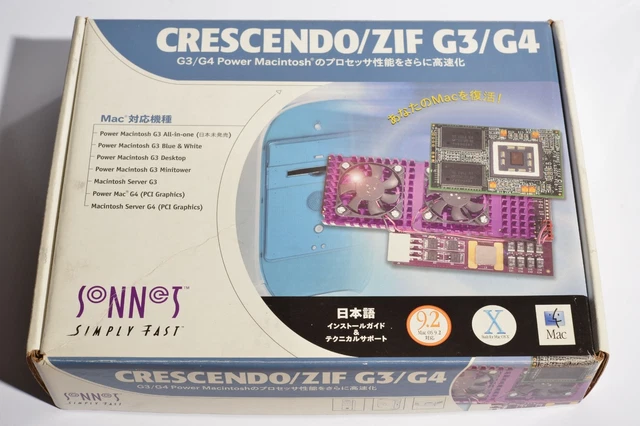 SONNET CRESCENDO G4 450MHz 1MB Cache CPU Upgrade Card Power Mac