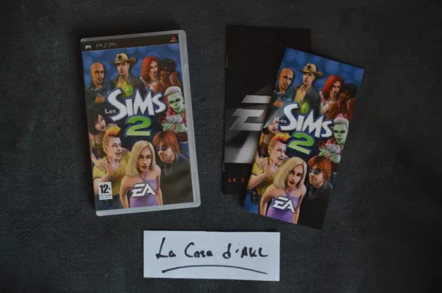 ₪ PAS DE JEU ₪ Boite + notice de PSP FR - Les Sims 2