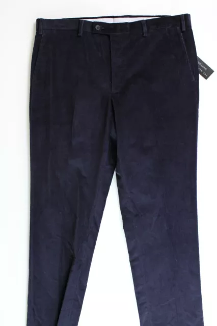 The Mens Store at Bloomingdales Stretch Corduroy Regular Fit Pants 38 Navy Blue