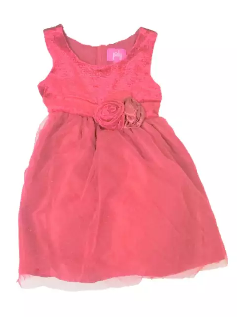 Infant Toddler Girls Red Velvet Christmas Holiday Party Dress Tulle Glitter 18M