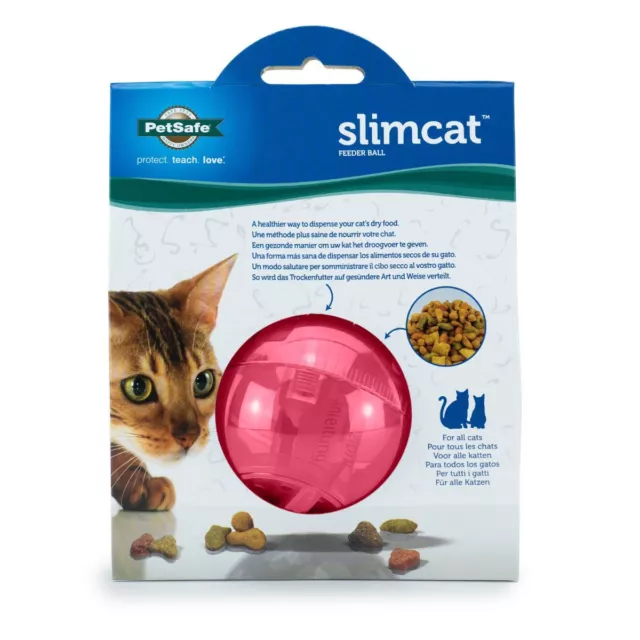PetSafe SlimCat™ rosa Futterball Spielzeug Leckerli Spender für Katzen