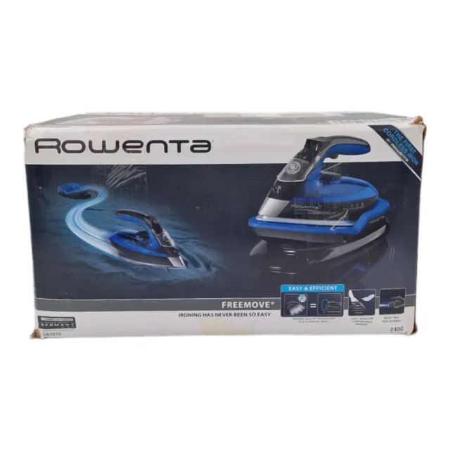 ROWENTA Freemove DE5010 Dampfbügeleisen/Schwarzes & Blau/2400W/Antikalk-System