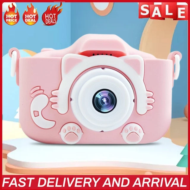 Cute Camcorder 1080P Digital Video Camera Portable Gifts for Kids (Pink)