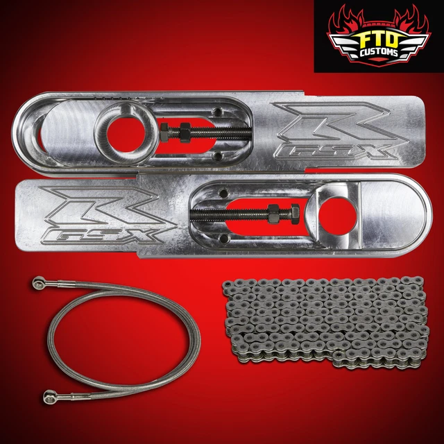 2005 GSXR 600 Swingarm Extensions, Chain and 36" Brake Line, Swing Arm