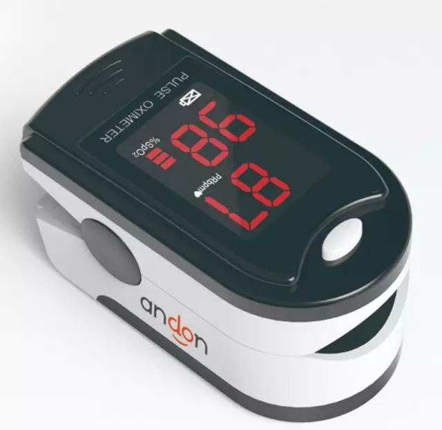 Andon PO6L Pulse Oximeter Integrated Sp02 Probe & Display / LED Screen Clearly