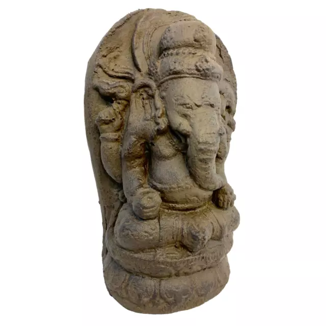 Ganesha Garden Statue cast stone Hindu Elephant God Sculpture Balinese Yard art