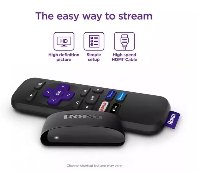Roku Express HD Streaming Media Player with HDMI Cables & Remote (3932HP) [LN]™ 2