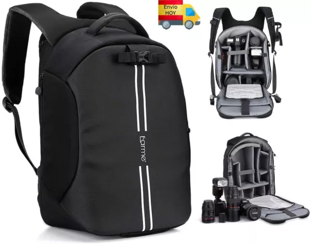 Mochila de fotografía alta calidad compartimentos impermeable foto dron camara