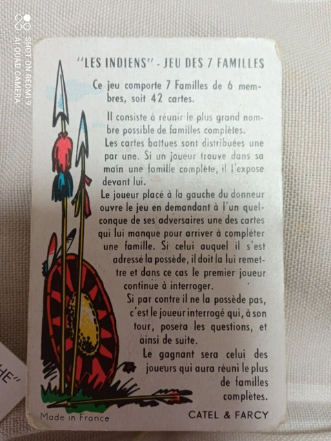 Ancien Jeu De 7 Familles – Les Gamins De Paris – Année 1970 – Vintage
