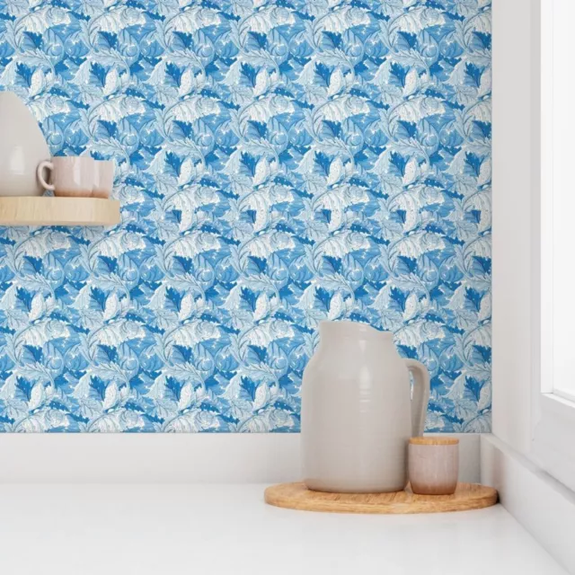 William Morris Acanthus Woad Wallpaper ,Peel and Stick Wall ,Removable Wallpaper