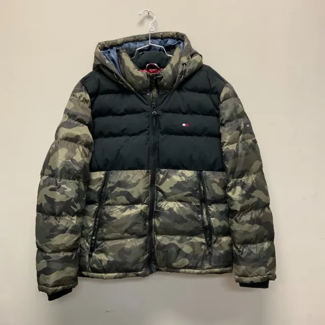 Tommy Hilfiger Mens Puffer Quilted Jacket Camouflage Size L NWOT NEW