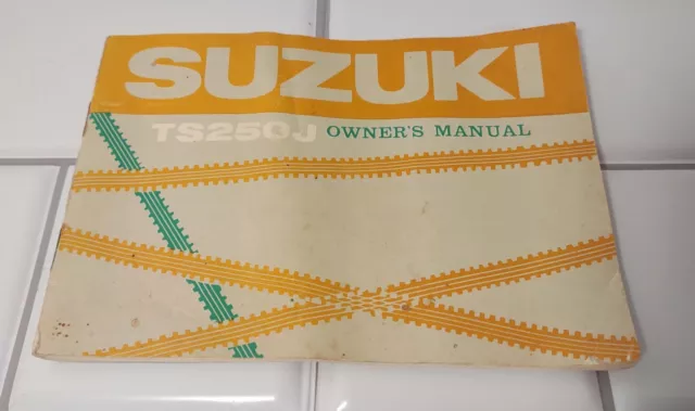 Vintage 1971 SUZUKI TS250J Owners Manual 71-7 Japan Motorcycle TS250