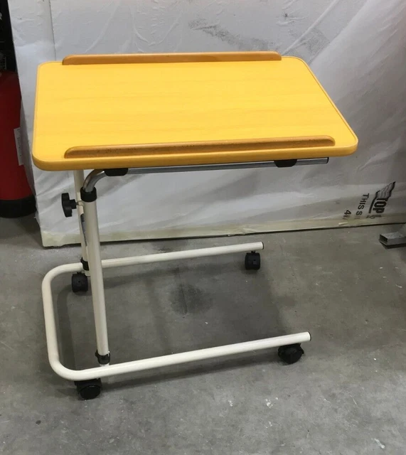 Tavolo da letto regolabile mobile con ruote