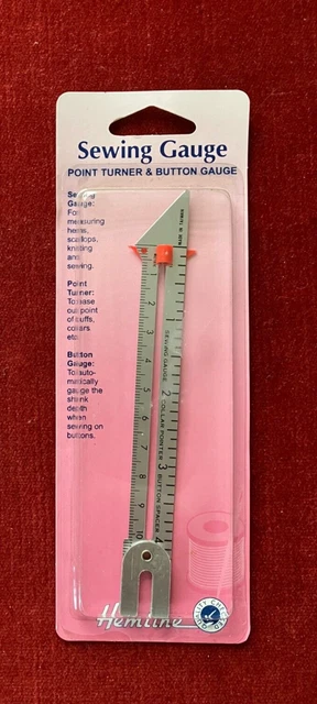 Medidor de costura Hemline, girador de puntos y medidor de botones