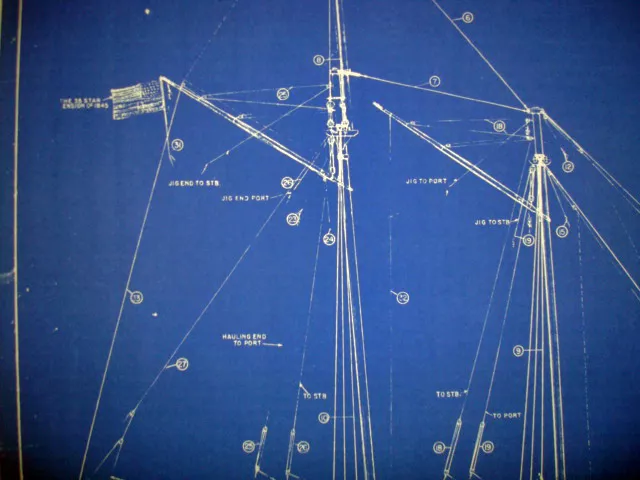 Great Lakes SCHOONER Challenge 1852 Print Blueprint Plan 18 x 23 (222) 2