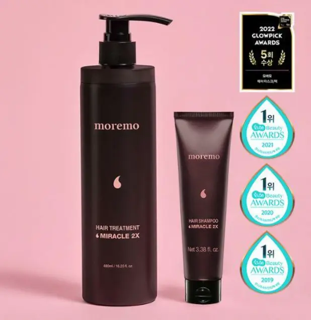 Moremo Hair Treatment Miracle 2X 480ml &Shampoo 100ml Set KOREA