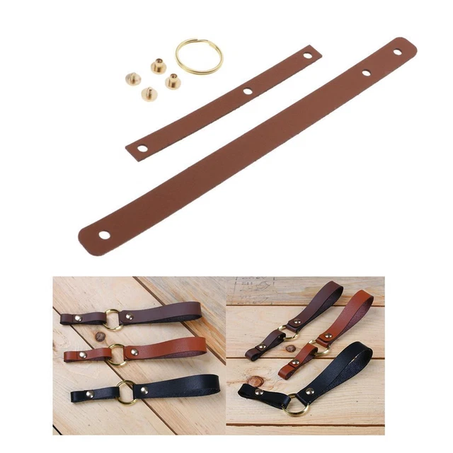 1 juego hágalo usted mismo fabricación de cuero conector de cordón hágalo usted mismo material naranja profundo