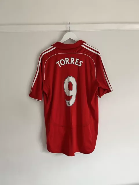 Liverpool FC 2007/08 Home Football Shirt Torres Men’s XL