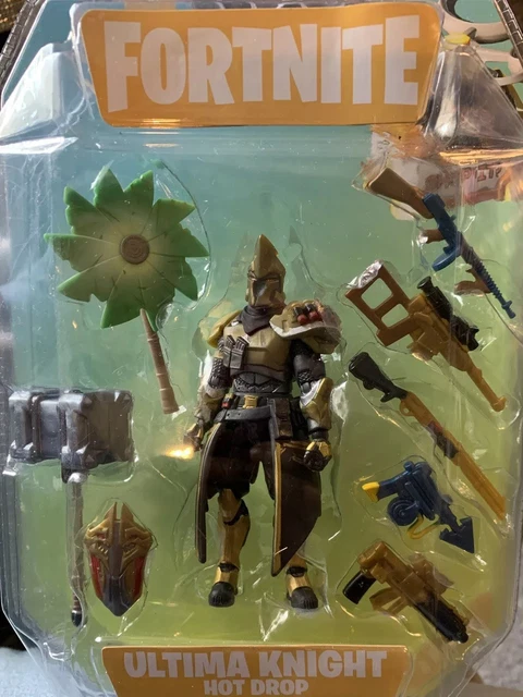Ultima Knight FORTNITE ULTIMA KNIGHT Hot Drop 4” Action Figure with Weapons ...