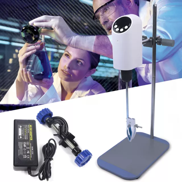 Digital Electric Overhead Stirrer Agitator Variable Speed Mixer Homogenizer USA