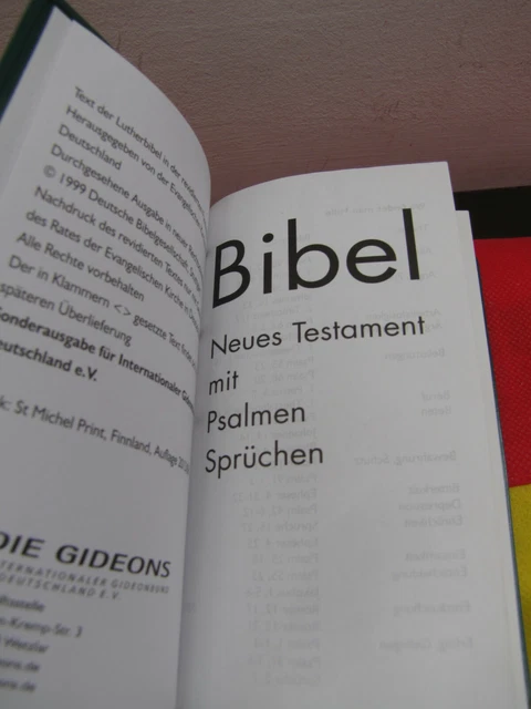 BIBELNEUES TESTAMENT MIT Psalmen und Sprüchen jeder Anlass EUR 14,00