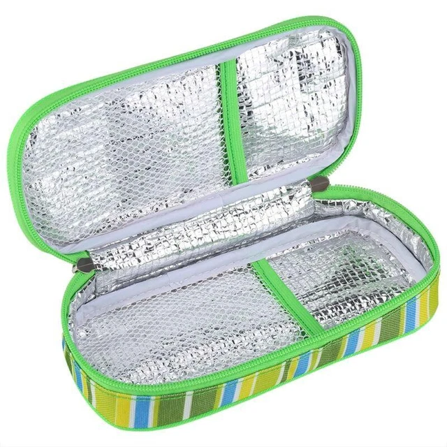 Borsa da viaggio compatta refrigeratore per insulina - Conservazione sicura per forniture per diabetici