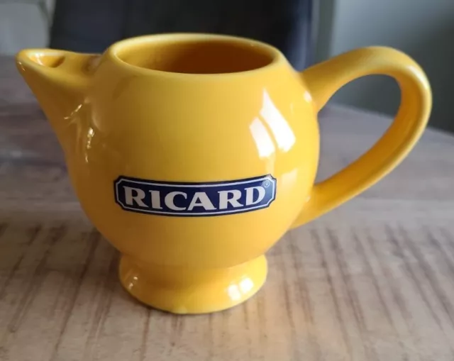 Petit Pichet Ricard Jaune En Céramique