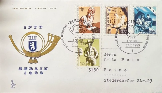 Wohlfahrtsmarken Zinnfigur 1969 Bundesrepublik  Ersttagsbrief