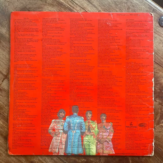 The Beatles - Sgt Peppers Lonely Hearts Club Band Vinyl Lp / First Mono / Inner 2