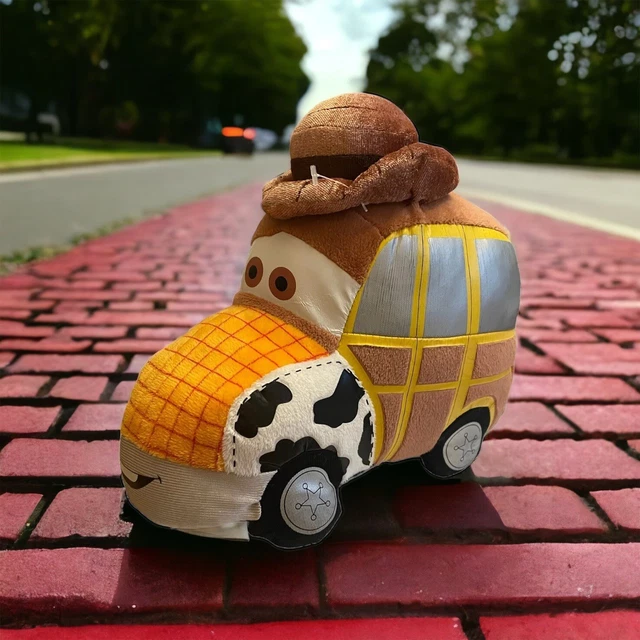 TOY STORY COWBOY Woody Disney Store Pixar Plush Stuffed Car Vehicle