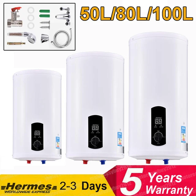 ELECTRIC HOT WATER Heater Boiler Cylinder Storage Tank LED Display 50L