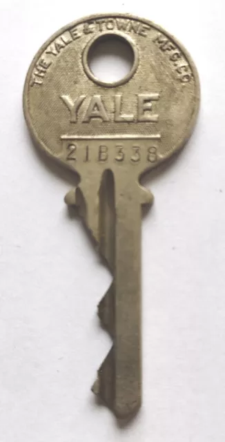 Cerraduras de repuesto vintage Key YALE TOWNE 21B338 Appx 2" Steampunk