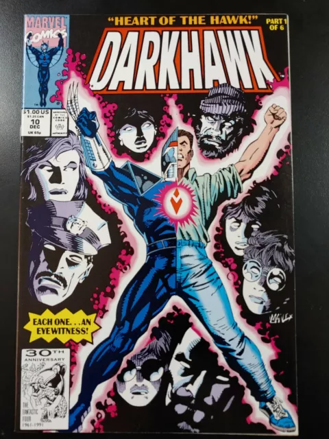 ⭐️ DARKHAWK #10 (direct) (vol 1) (1991 MARVEL Comics) VF Book