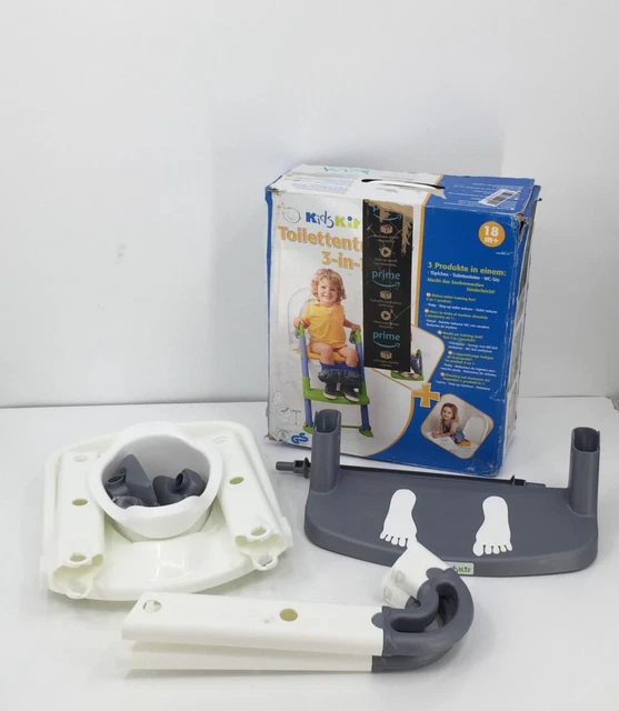 Rotho Babydesign Kidskit 3-in-1 Marchpied pour Toilette, Ab 18-36 Mois, Bleu