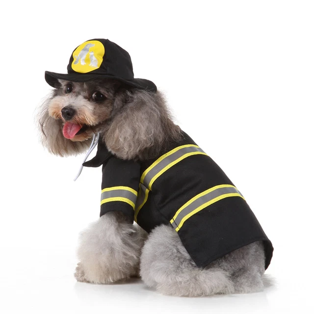 Nuevo Disfraz de Perro Uniforme de Bomberos Ropa Disfraz Performance