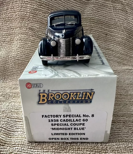 Brooklin Models  FS08 1938 Cadillac 60 Special Coupe Midnight Blu