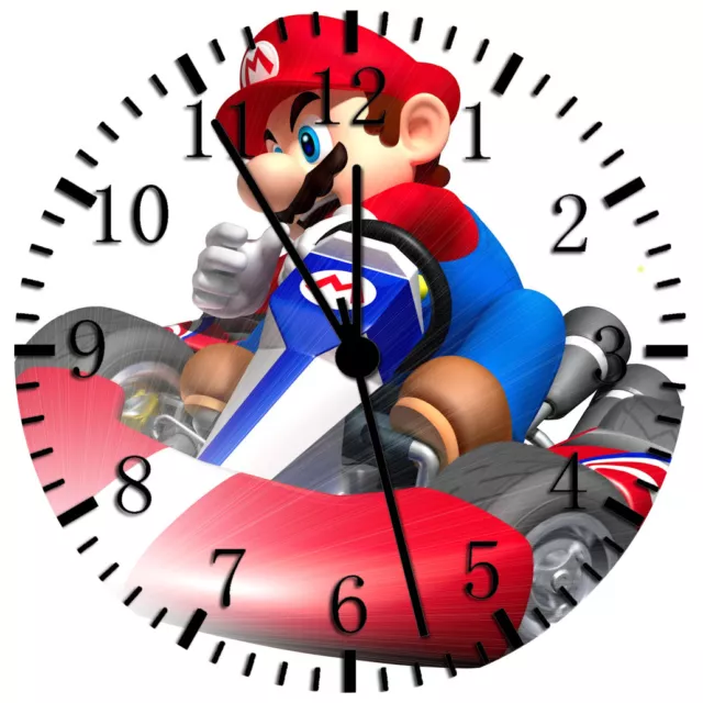 Super Mario Frameless sans Bordures Wall Clock Nice Pour Cadeaux Ou Décor