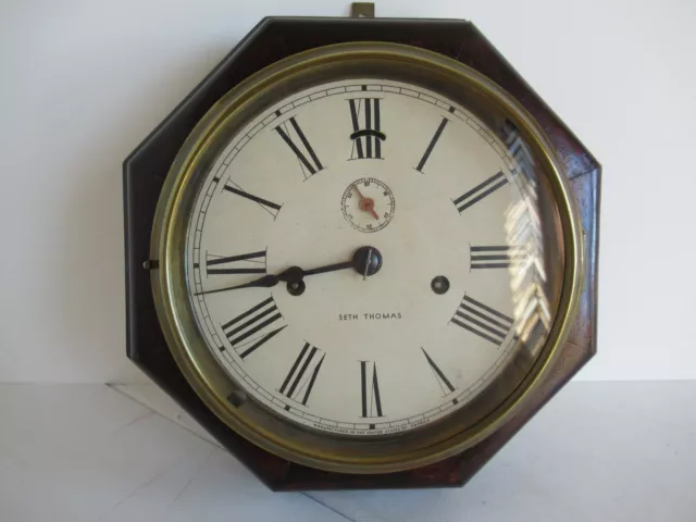 Antique Seth Thomas 8-day "Lever" wall clock, original great condition